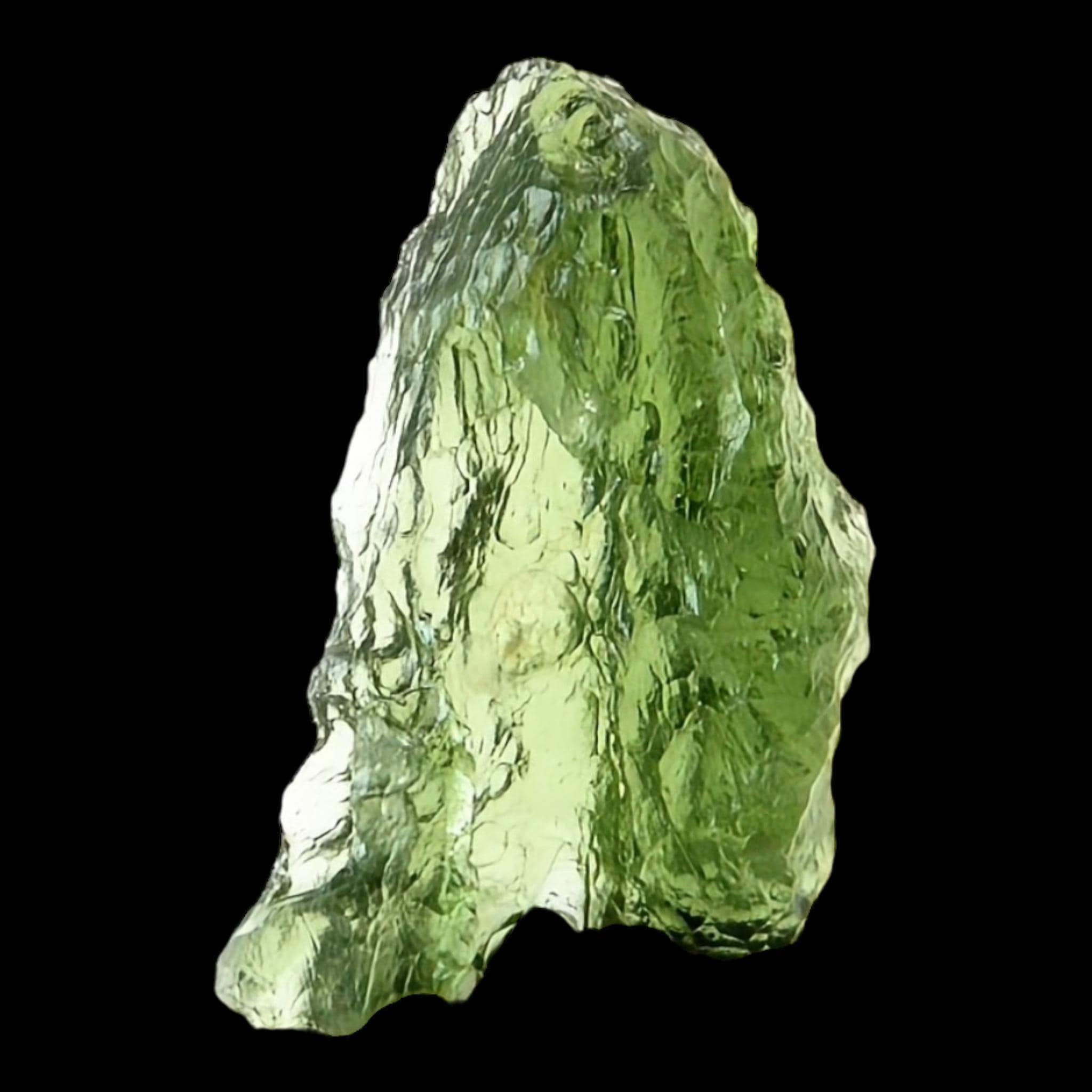 Moldavite crystal natural green moldavite from chlum czech republic raw tektite authentic moldavite specimen for collectors - Image 9