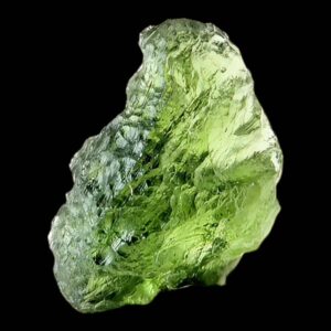 Natural moldavite crystal raw green moldavite from czech republic natural moldavite specimen
