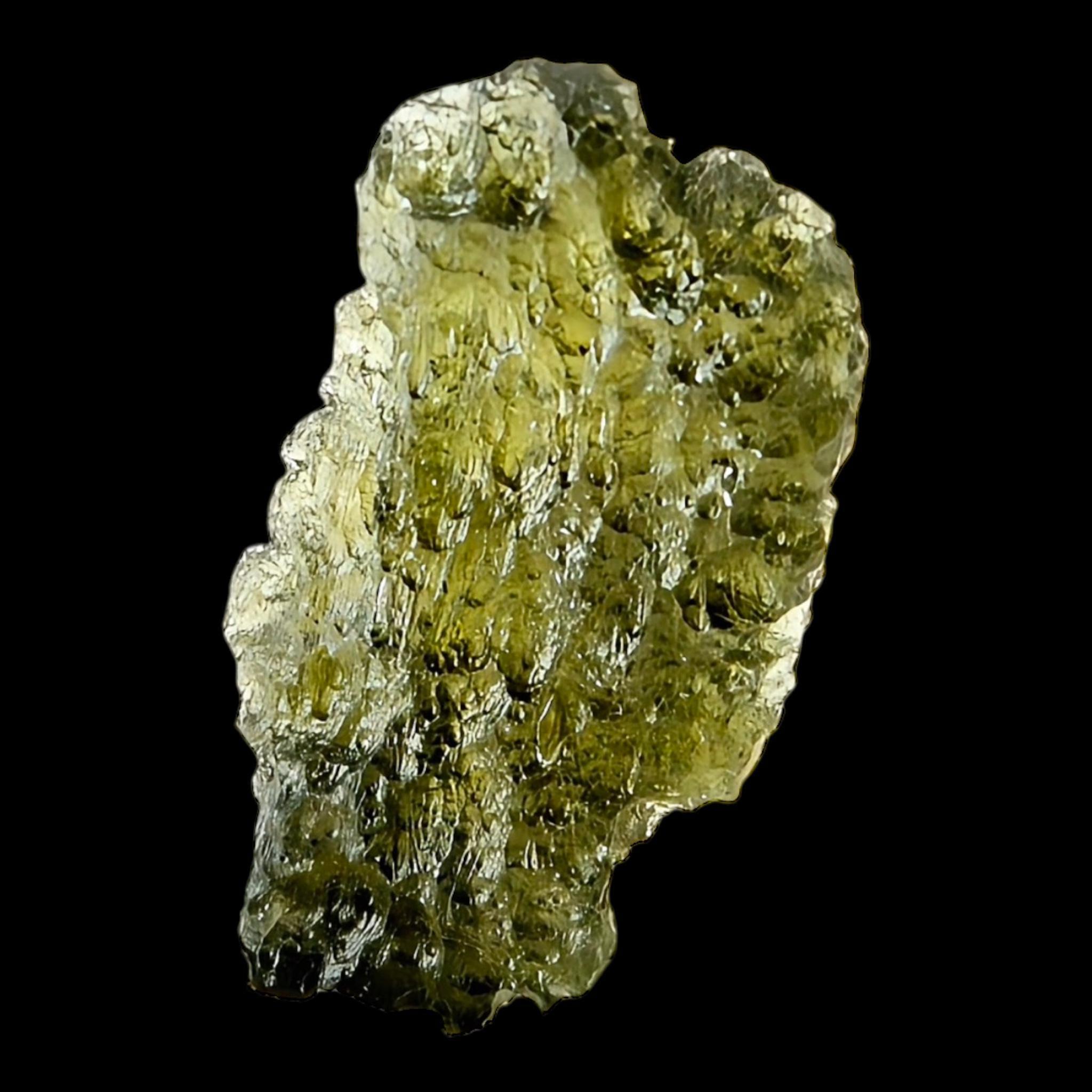 Moldavite natural green tektite from chlum czech republic, real moldavite for collectors and meditation spaces - Image 2