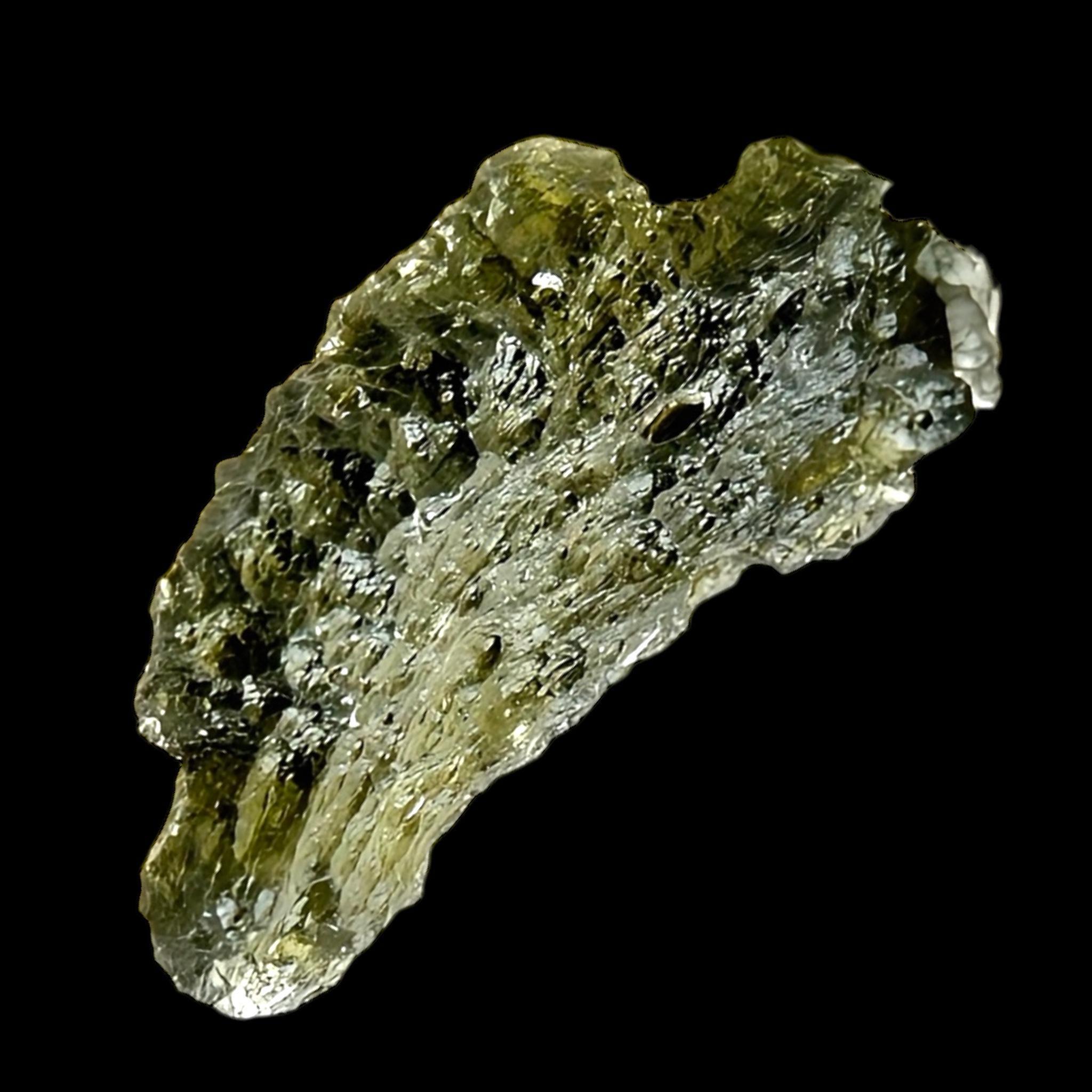 Moldavite natural green tektite from chlum czech republic, real moldavite for collectors and meditation spaces - Image 4