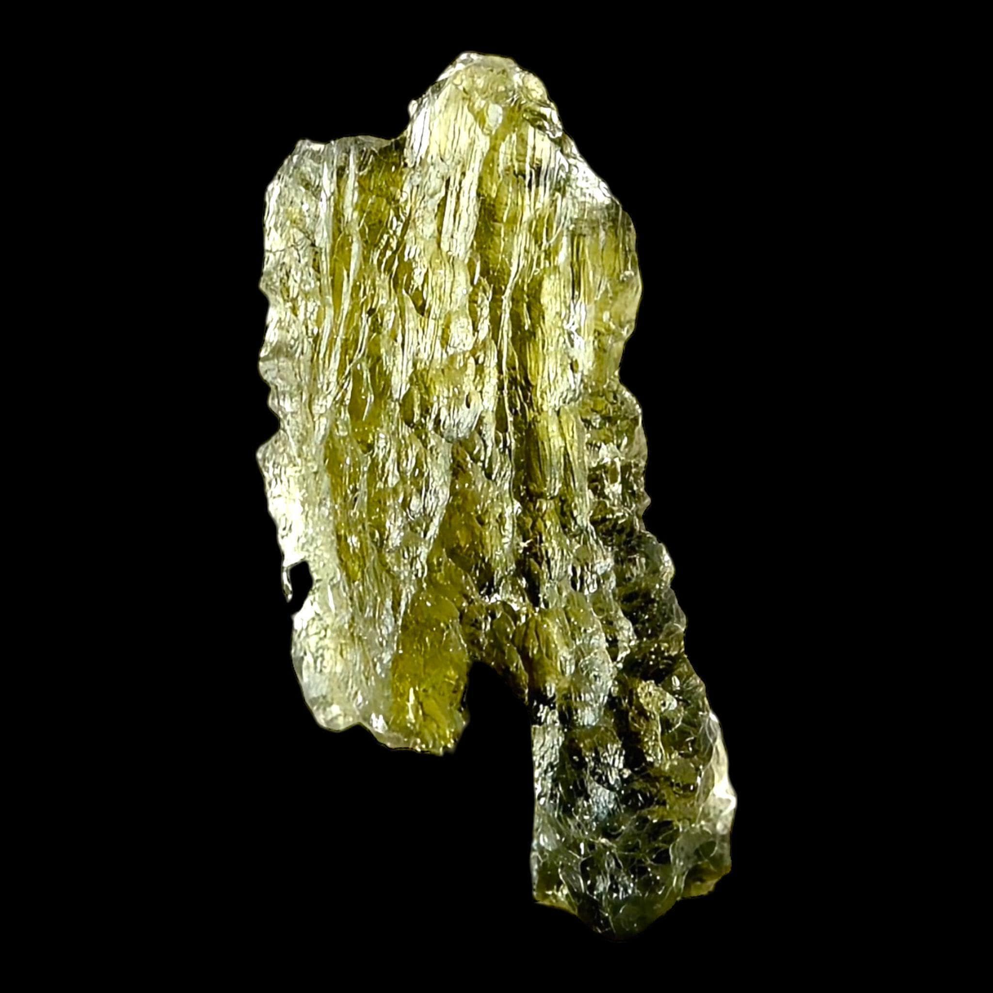 Moldavite natural green tektite from chlum czech republic, real moldavite for collectors and meditation spaces - Image 5