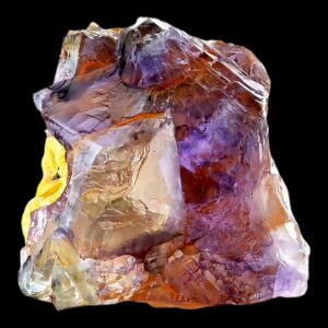 Purple fluorite crystal with blue zoning, natural chinese fluorite specimen for collectors and display