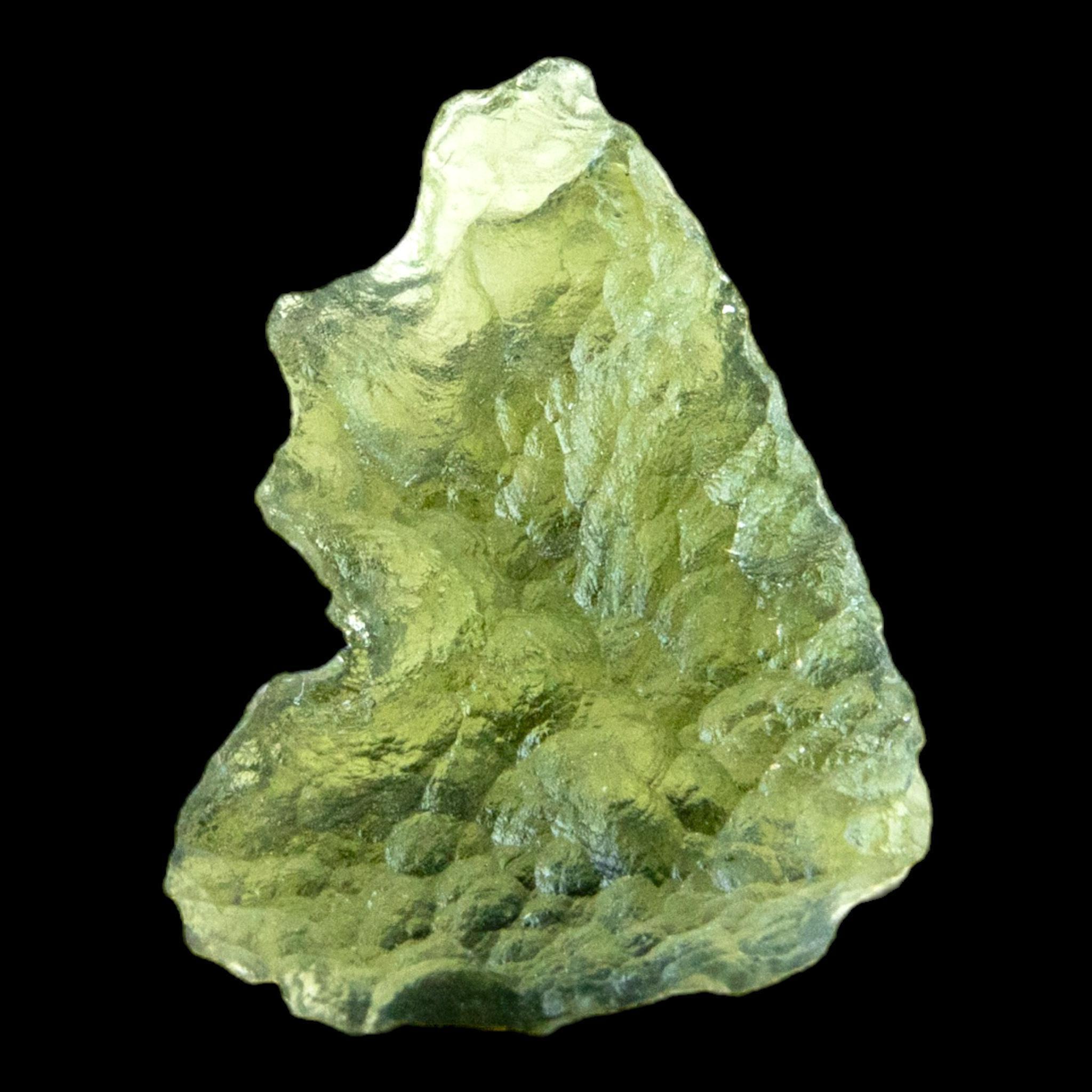 Natural moldavite crystal from chlum czech republic, real tektite for collectors, authentic raw moldavite for meditation and home decor - Image 8