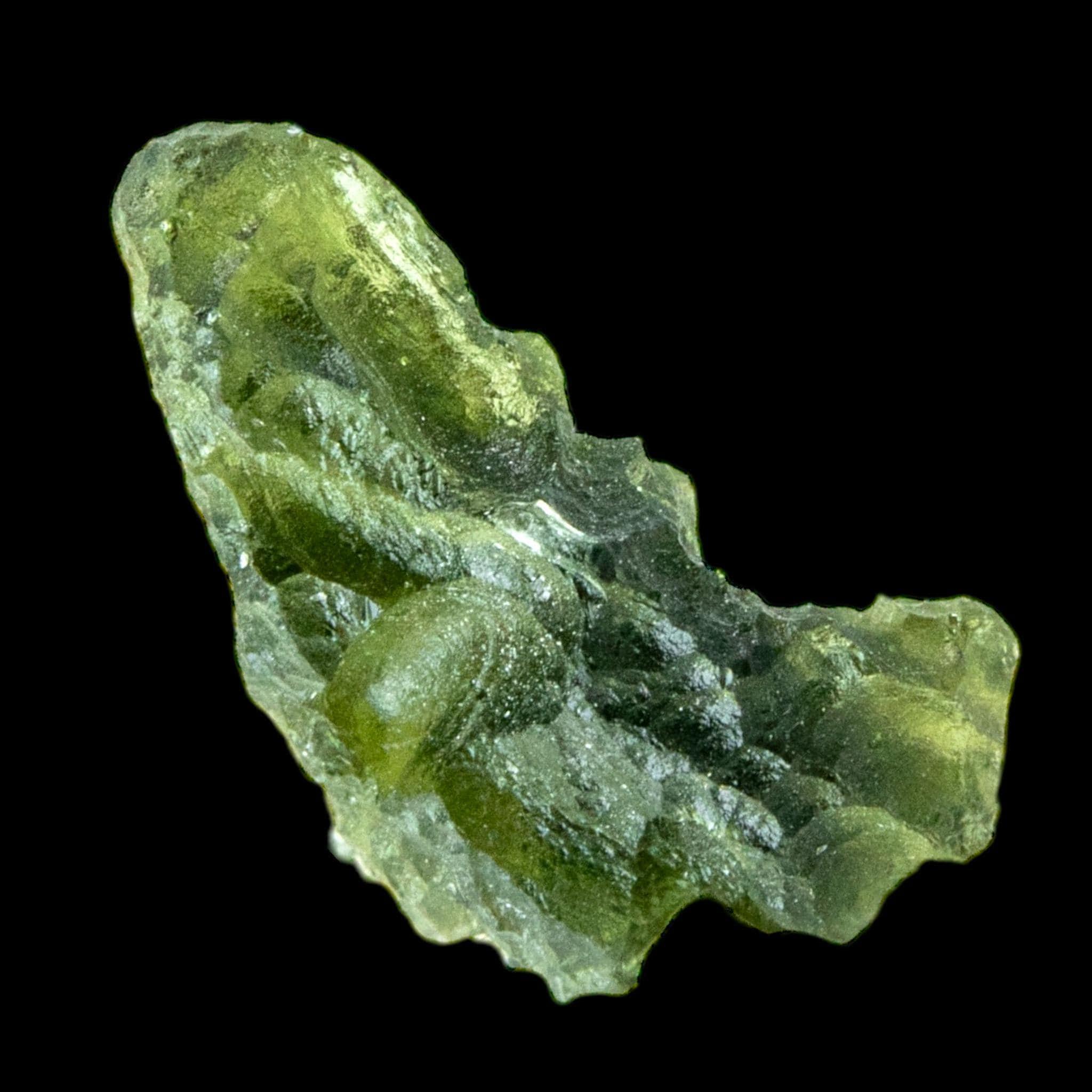 Natural moldavite crystal from chlum czech republic, real green tektite for collectors and meditation work - Image 5