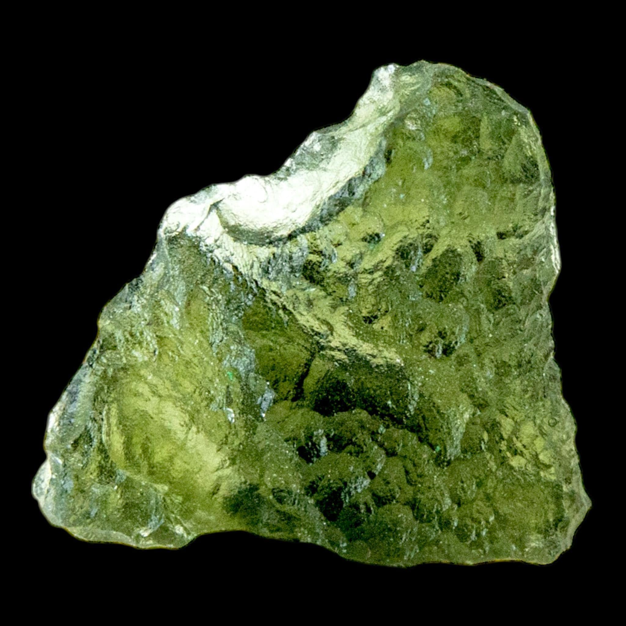 Natural moldavite crystal from chlum czech republic, real green tektite for collectors and meditation work - Image 6