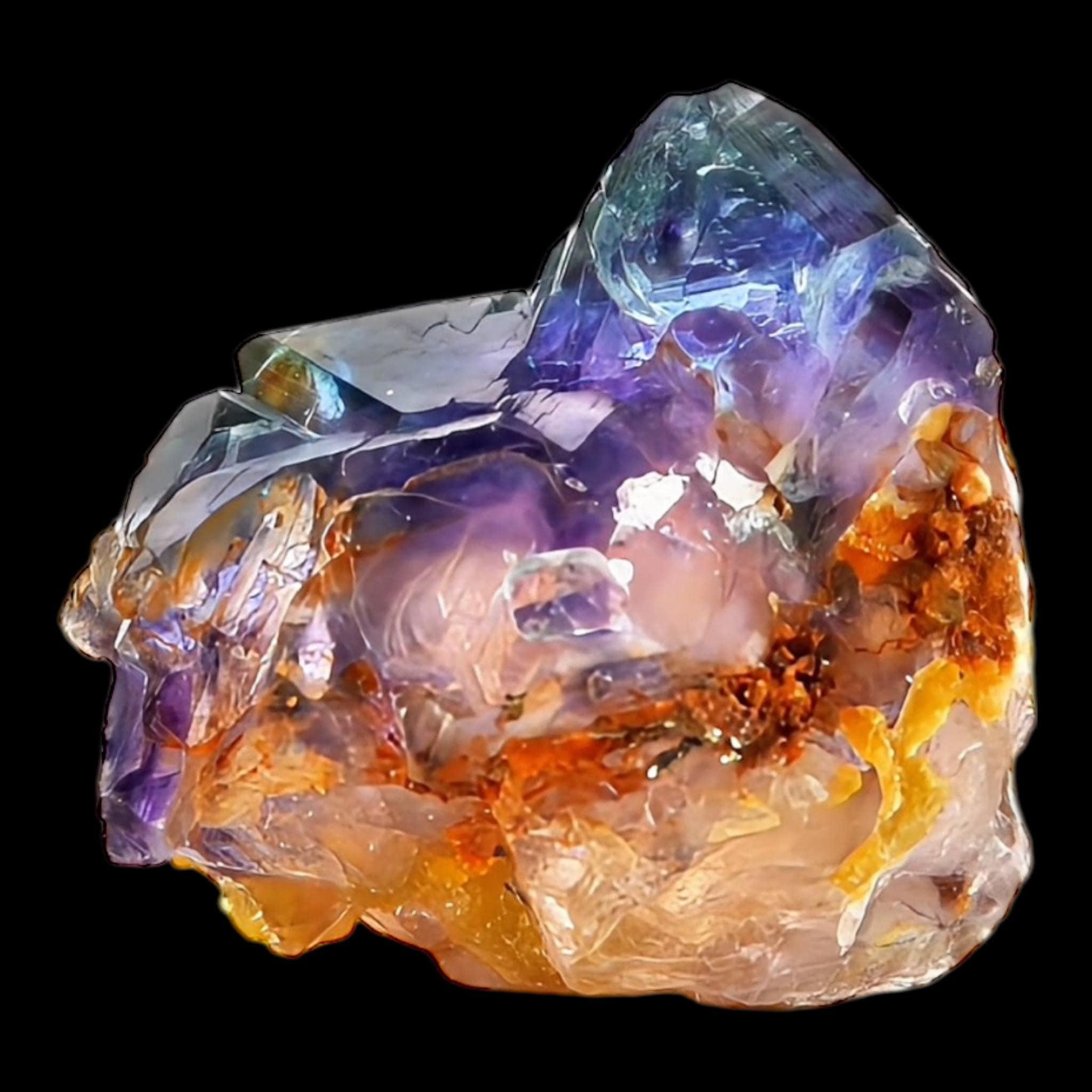 Purple fluorite crystal natural fluorite specimen small fluorite cluster for collectors and home decor