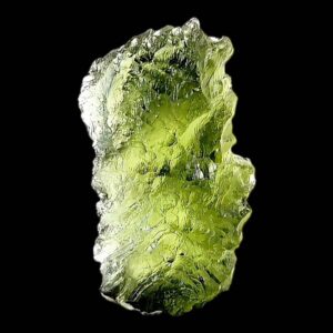 Moldavite crystal raw green moldavite natural czech tektite specimen for collectors crystal decor energy work
