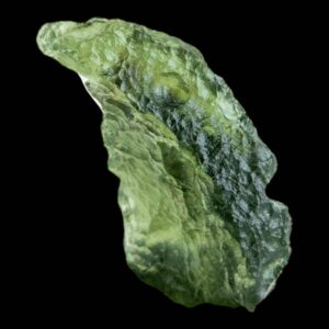 Green moldavite crystal natural raw moldavite from czech republic, translucent moldavite specimen for collectors