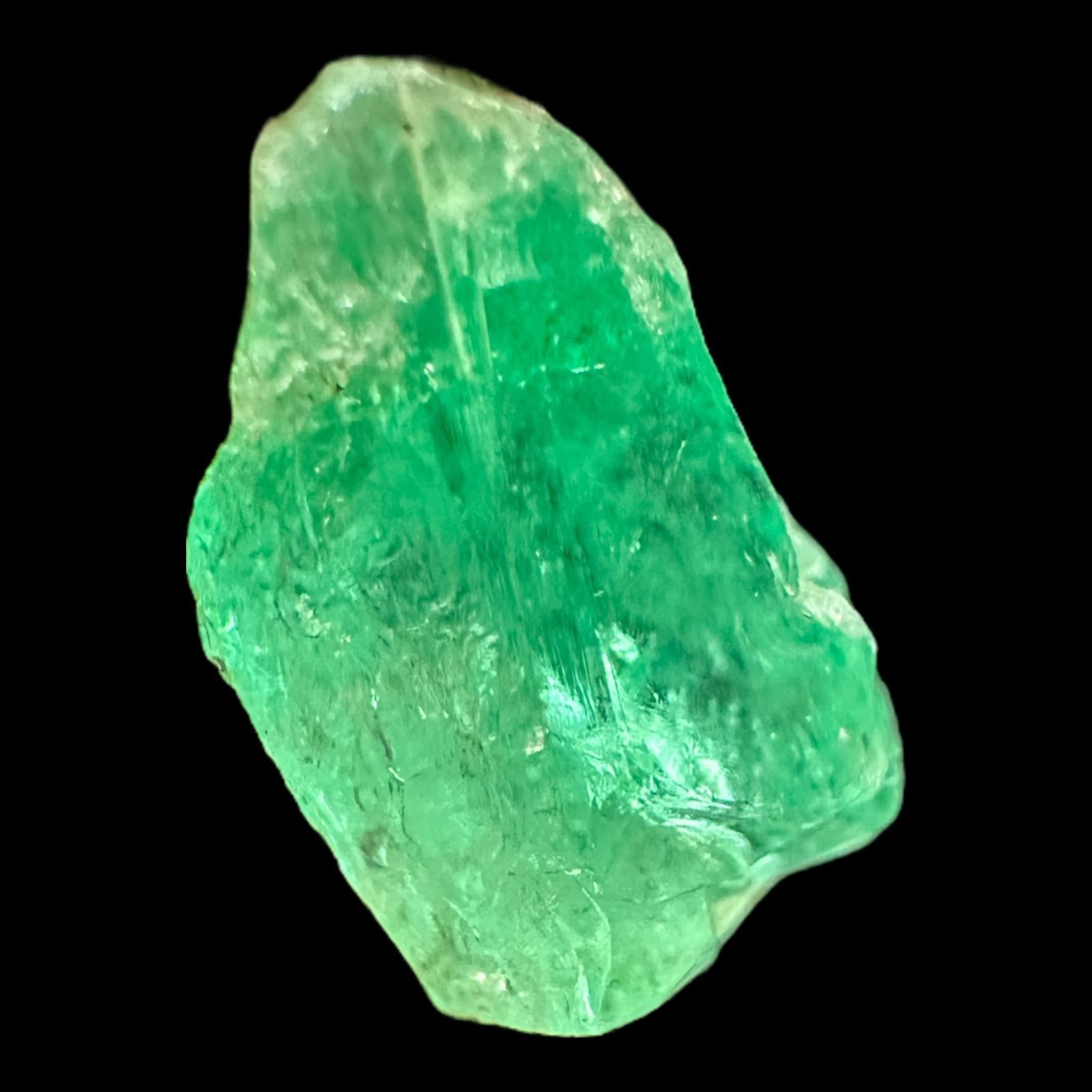Raw colombian emerald crystal natural green emerald rough stone uncut emerald specimen from colombia mineral for collectors - Image 2