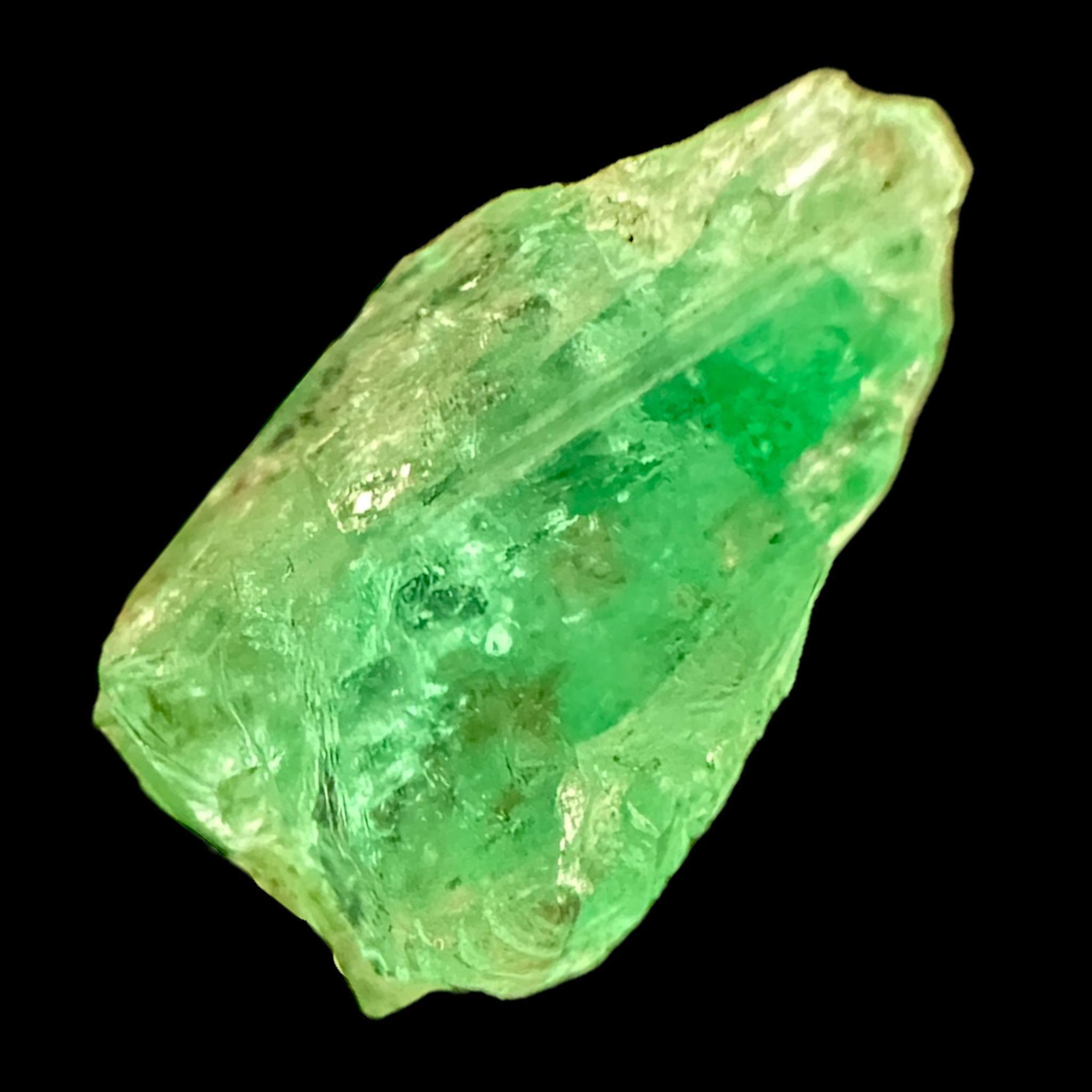 Raw colombian emerald crystal natural green emerald rough stone uncut emerald specimen from colombia mineral for collectors - Image 6