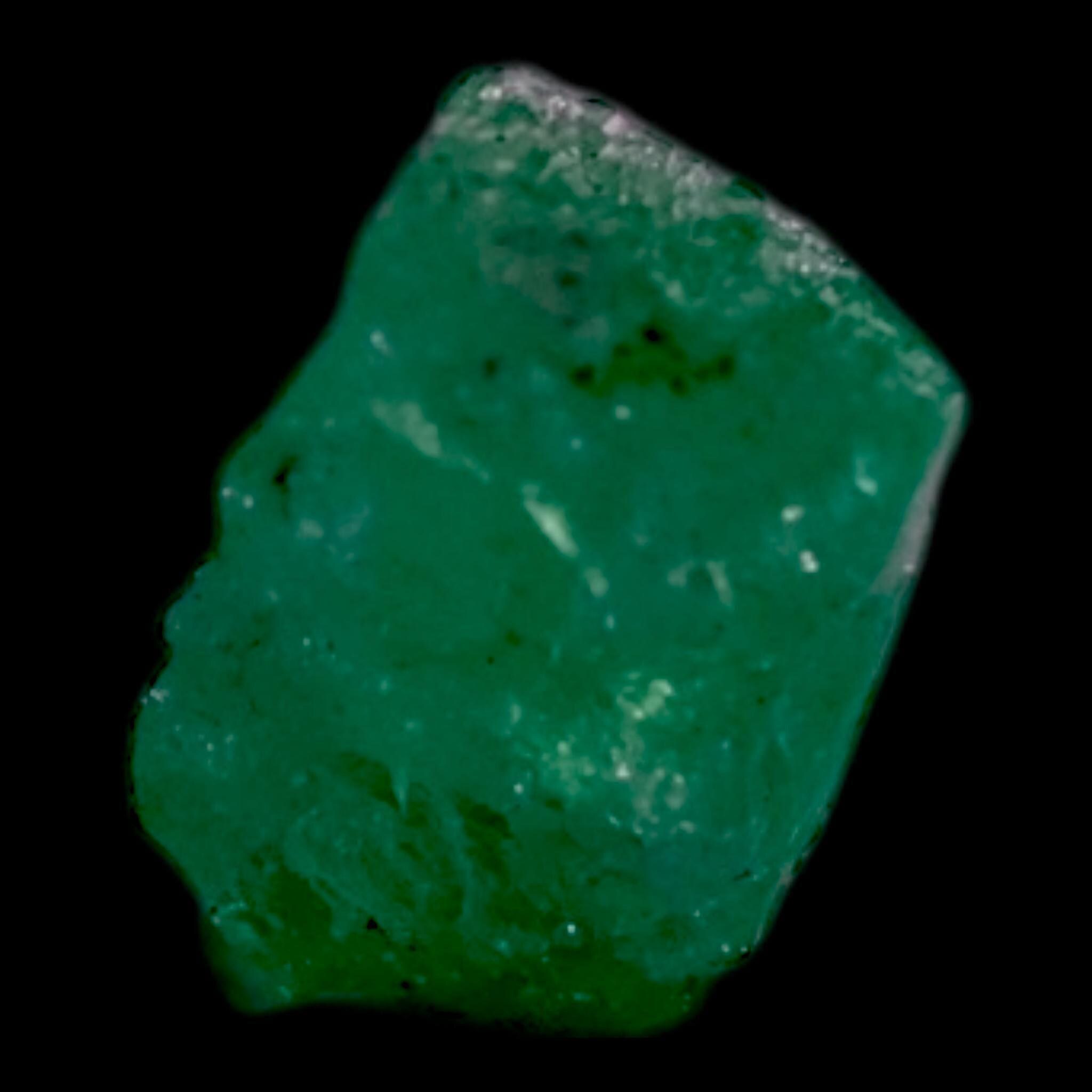 Natural emerald crystal from colombia, raw green emerald fragment, rough emerald specimen for collectors - Image 2