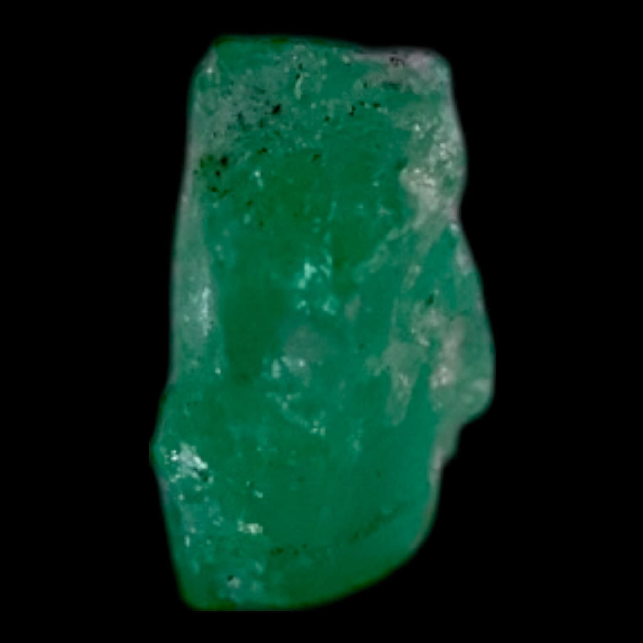 Natural emerald crystal from colombia, raw green emerald fragment, rough emerald specimen for collectors - Image 3