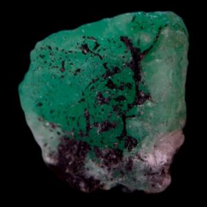 Natural emerald crystal from colombia, green raw emerald specimen for collectors, authentic mineral from the muzo belt