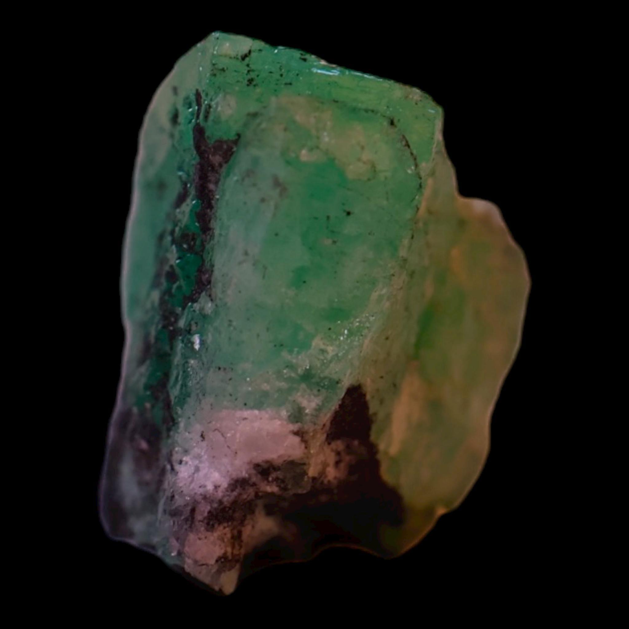 Natural emerald crystal from colombia, green raw emerald specimen for collectors, authentic mineral from the muzo belt - Image 4