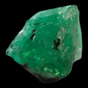 Natural emerald crystal specimen, vivid green raw emerald from colombia, translucent emerald on matrix for jewellery making or collectors