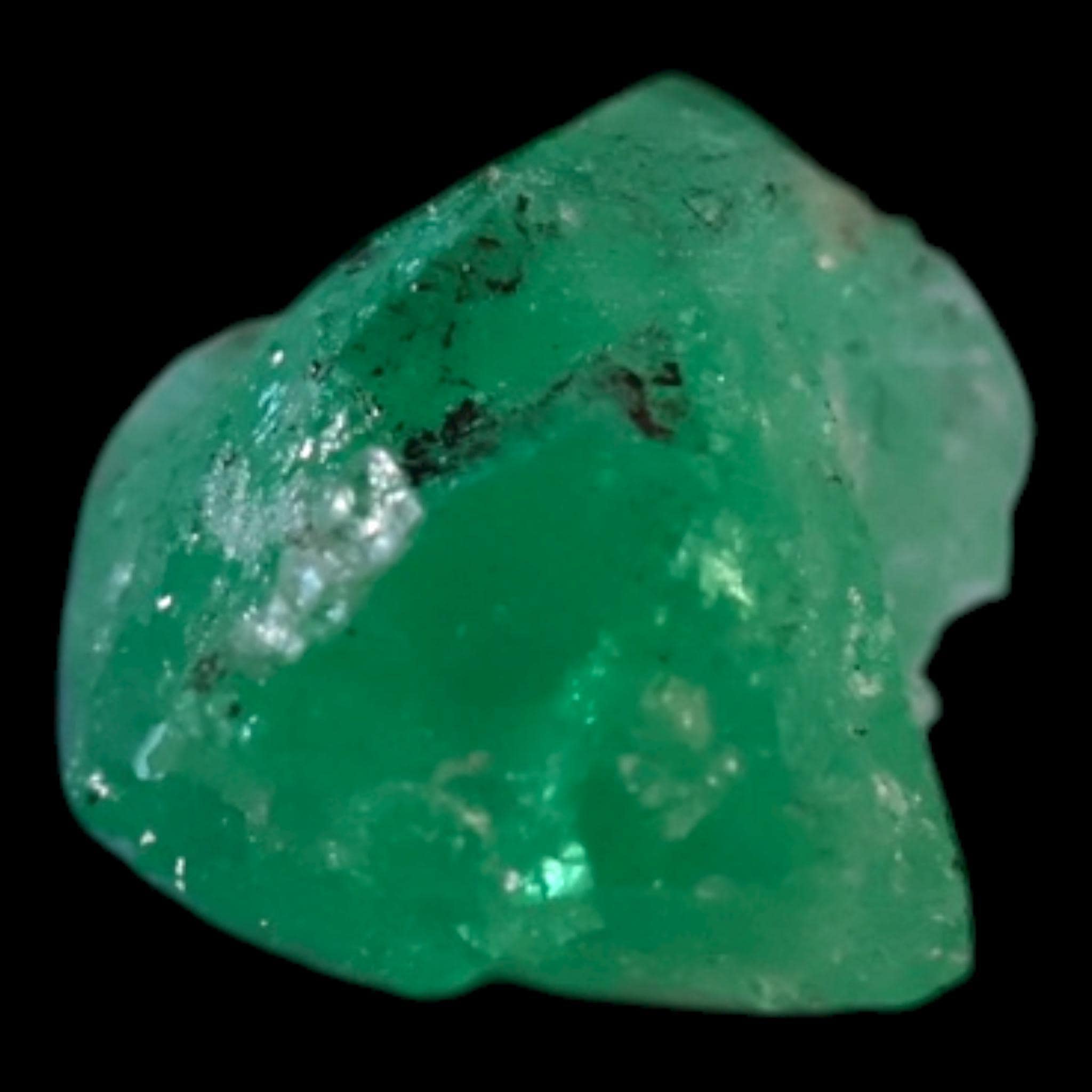 Raw emerald crystal, colombian emerald specimen with premium colour, green emerald for collectors display birthdays or anniversaries