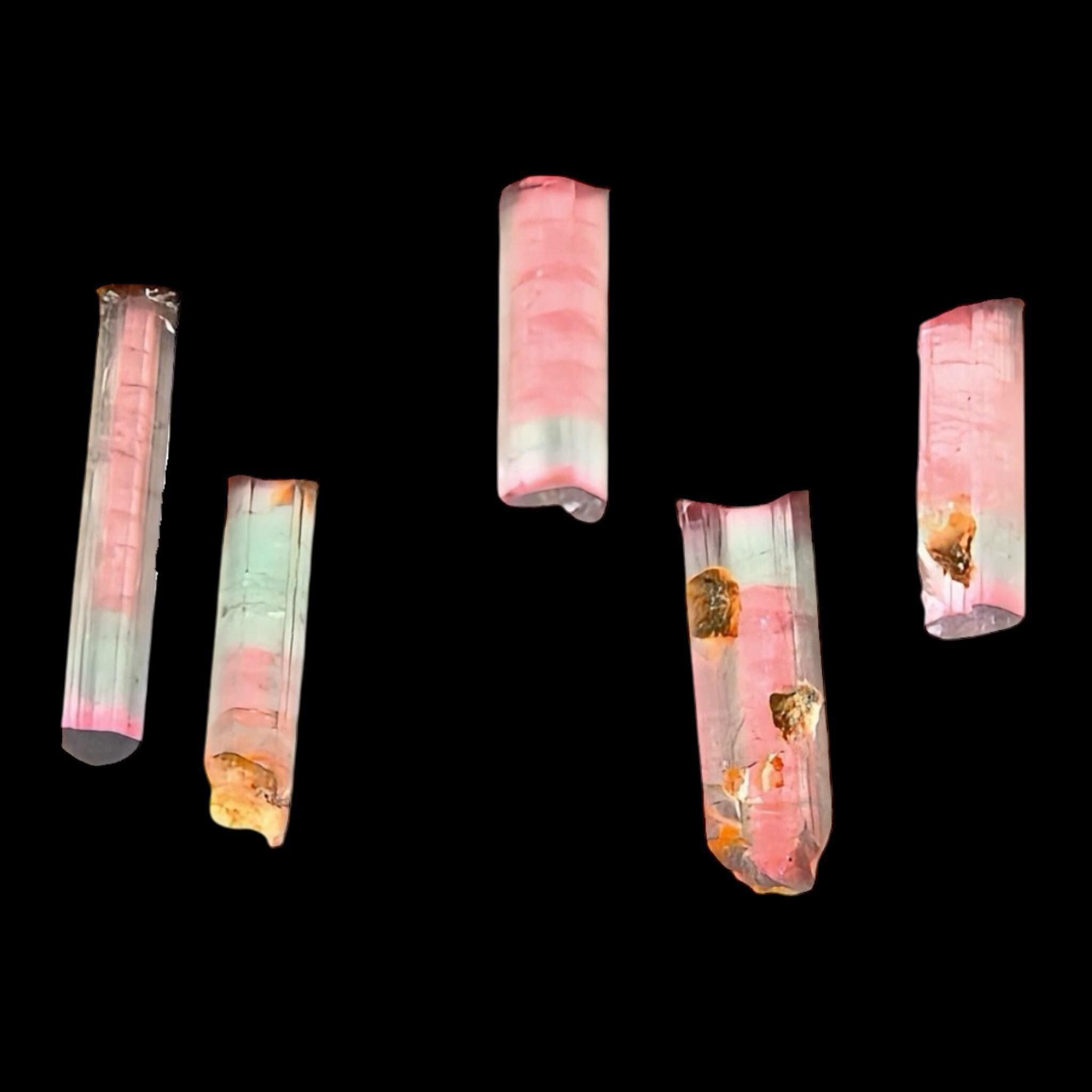Tricolour tourmaline crystals, multicoloured tourmaline, elbaite tourmaline, ideal for jewellery makers, crystal collectors or crystal grids - Image 6
