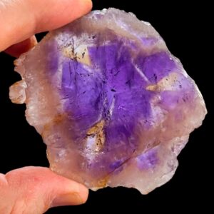 Rare ametrine crystal slab, purple and gold quartz slice, raw display crystal, large untreated quartz, high grade collector specimen