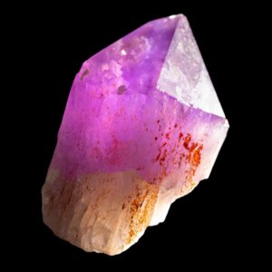 Large ametrine crystal point, raw bicolour quartz from bolivia, natural amethyst citrine mix, fine display mineral, rare statement crystal
