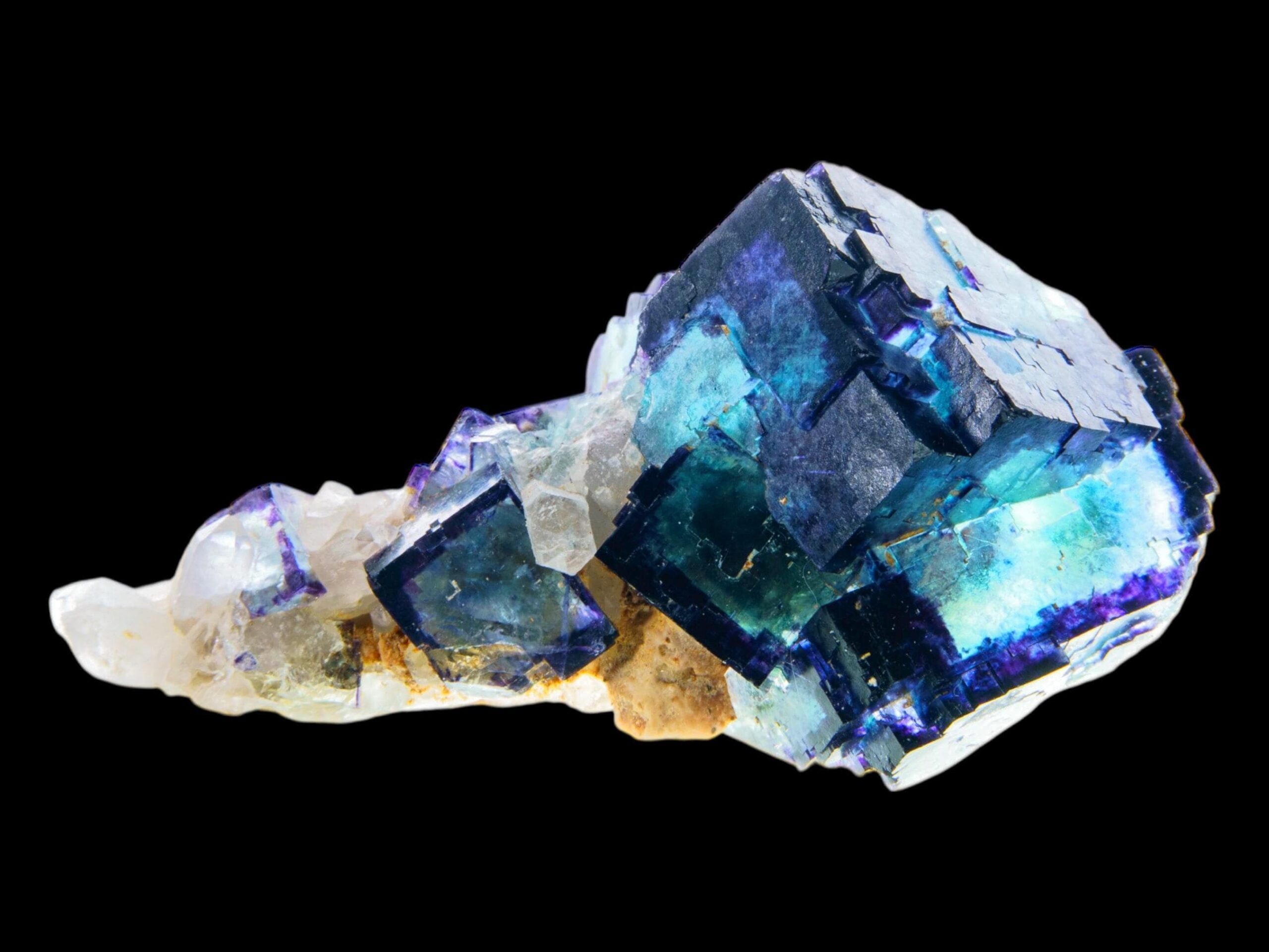 Purple fluorite crystal cluster with quartz from namibia, natural fluorite specimen, cubic fluorite mineral, rare collector crystal - Image 7