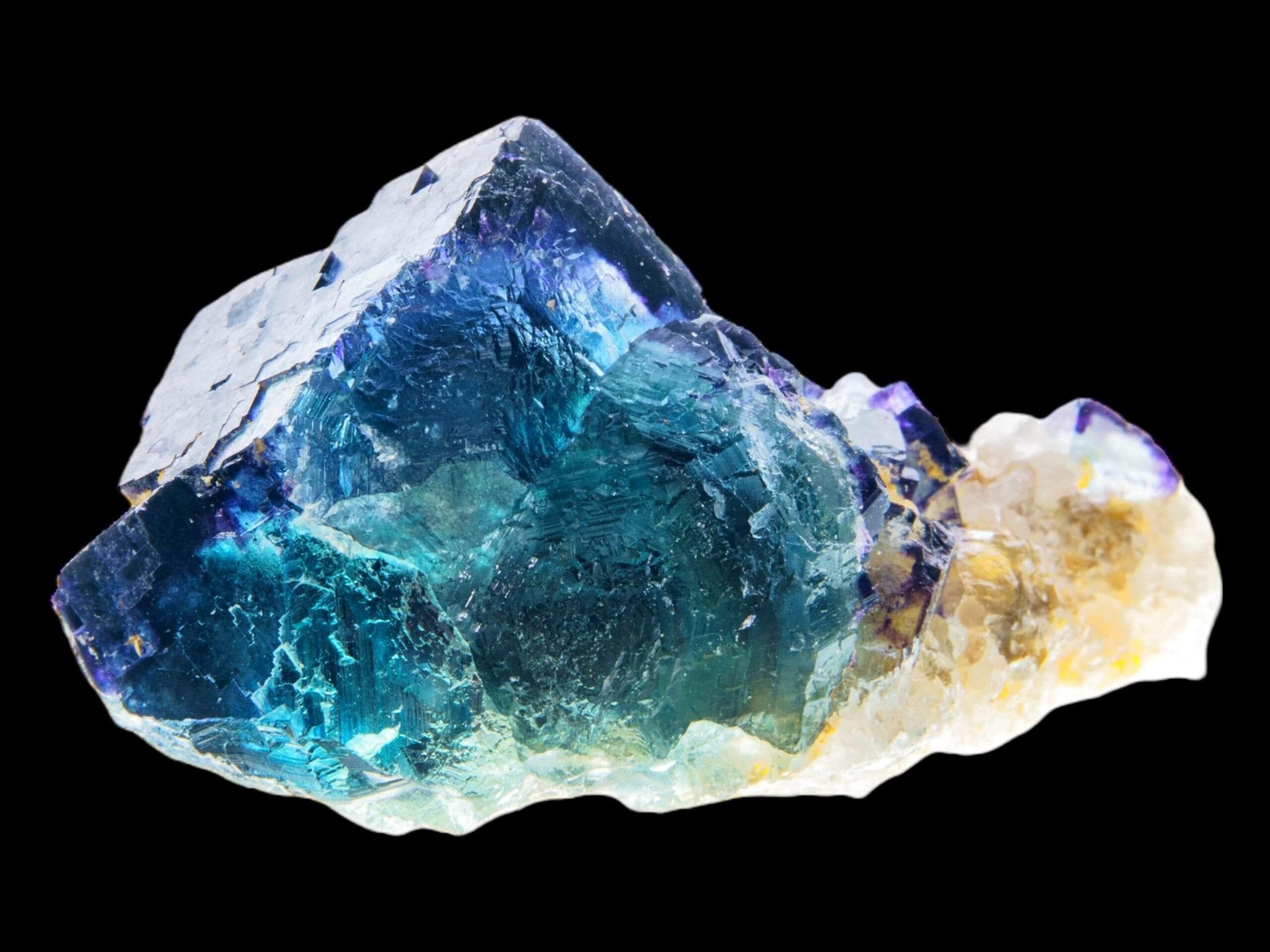 Purple fluorite crystal cluster with quartz from namibia, natural fluorite specimen, cubic fluorite mineral, rare collector crystal - Image 9