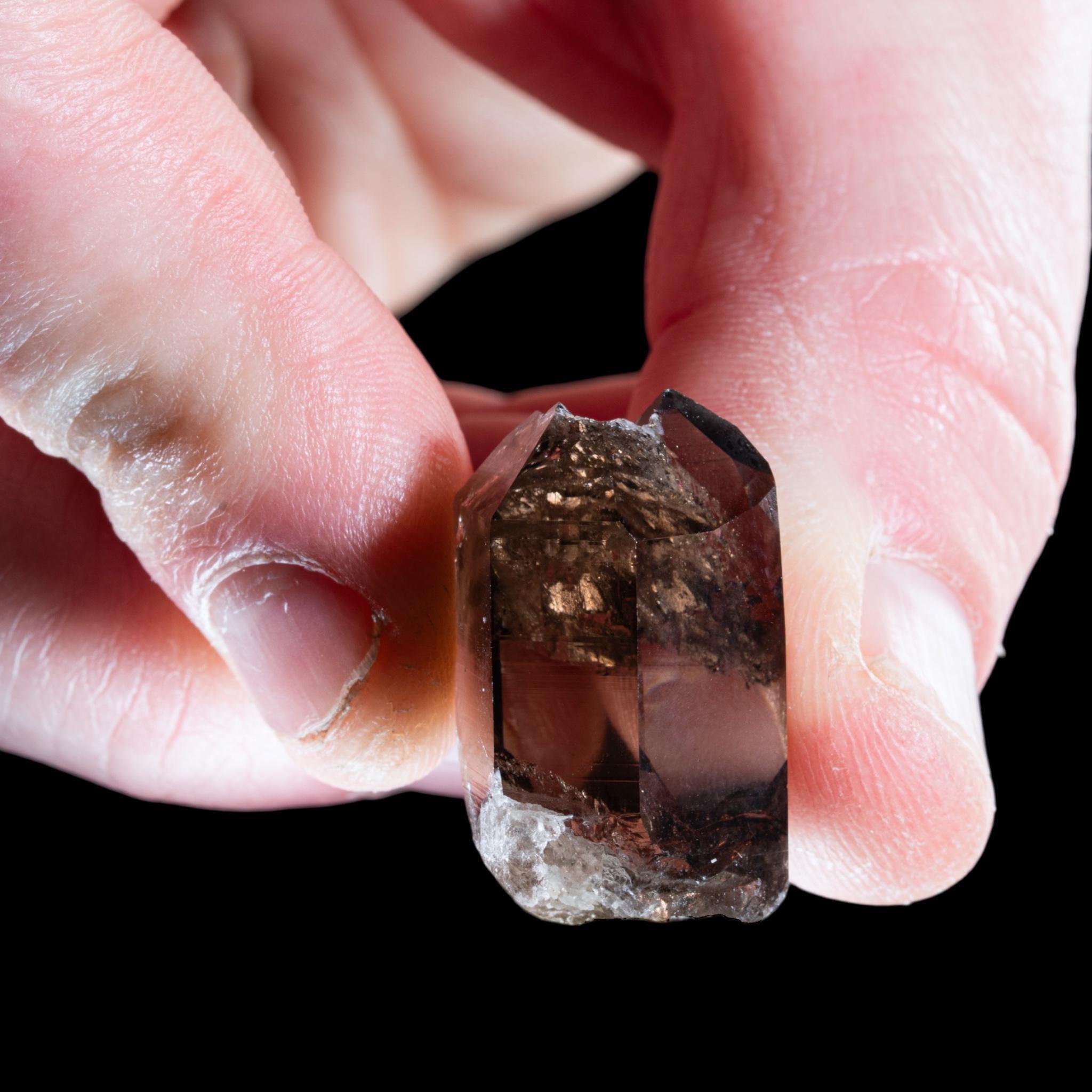 Morion Smoky quartz crystal dark raw quartz crystal natural quartz specimen black quartz crystal for display collectors crystal gift - Image 3