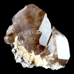 Smoky quartz crystal cluster from switzerland, natural smoky quartz point, alpine quartz specimen for collectors and display