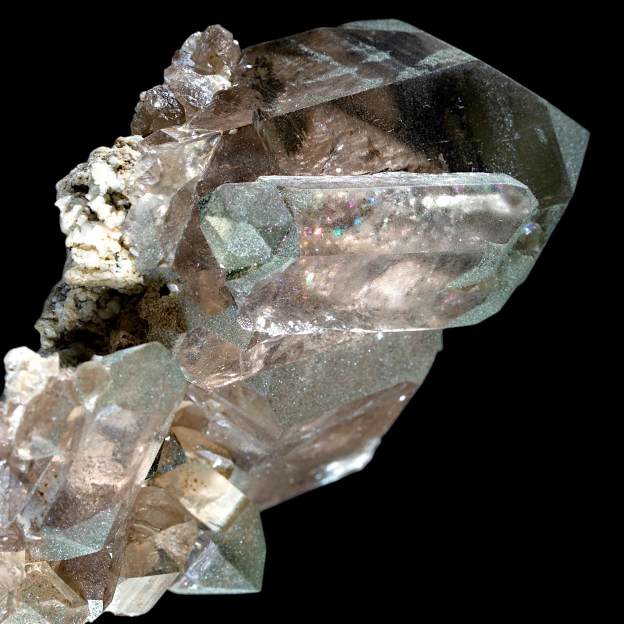 Smoky quartz crystal cluster from swiss alps, natural smoky quartz point, raw quartz specimen for collectors, crystal home decor gift - Image 3
