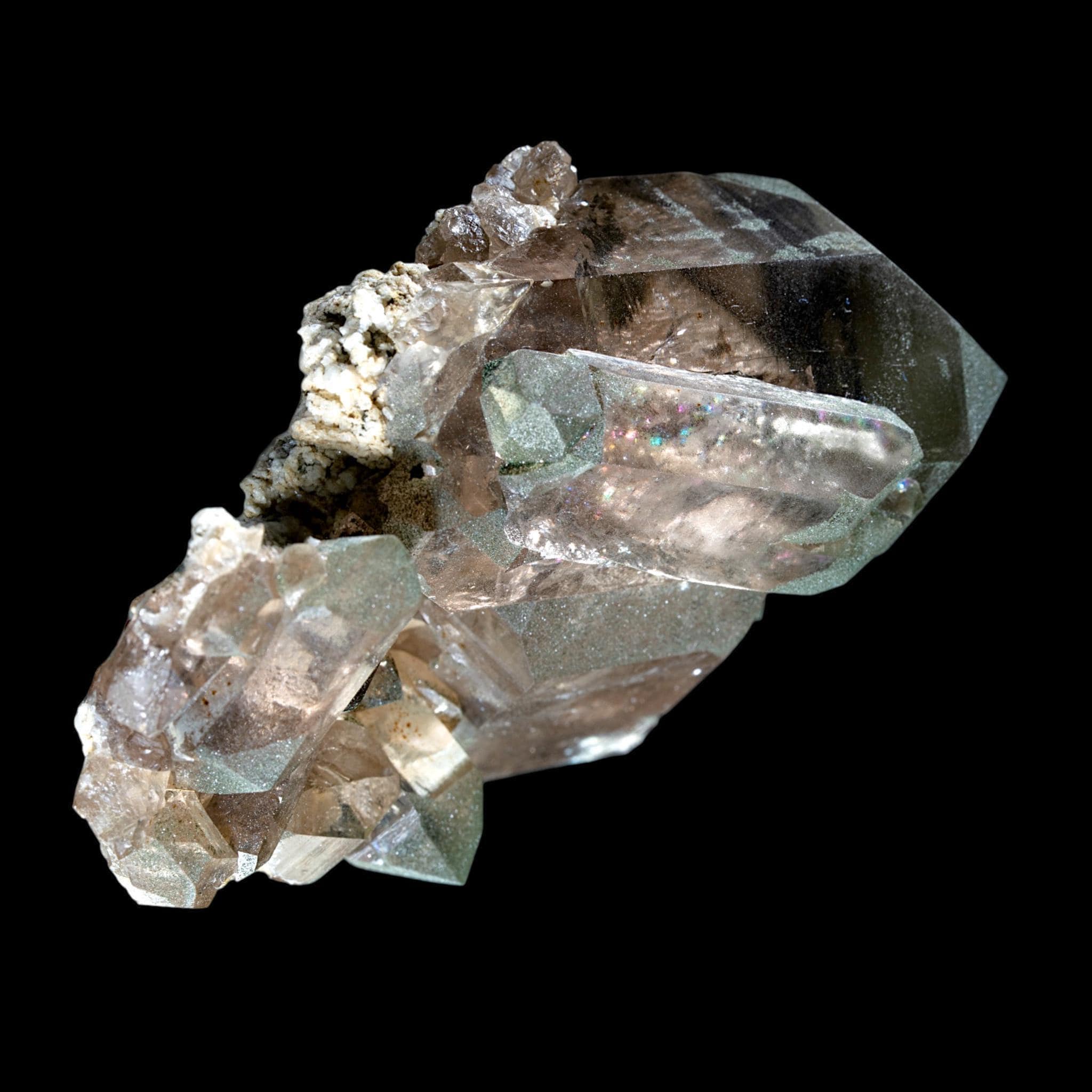 Smoky quartz crystal cluster from swiss alps, natural smoky quartz point, raw quartz specimen for collectors, crystal home decor gift - Image 4