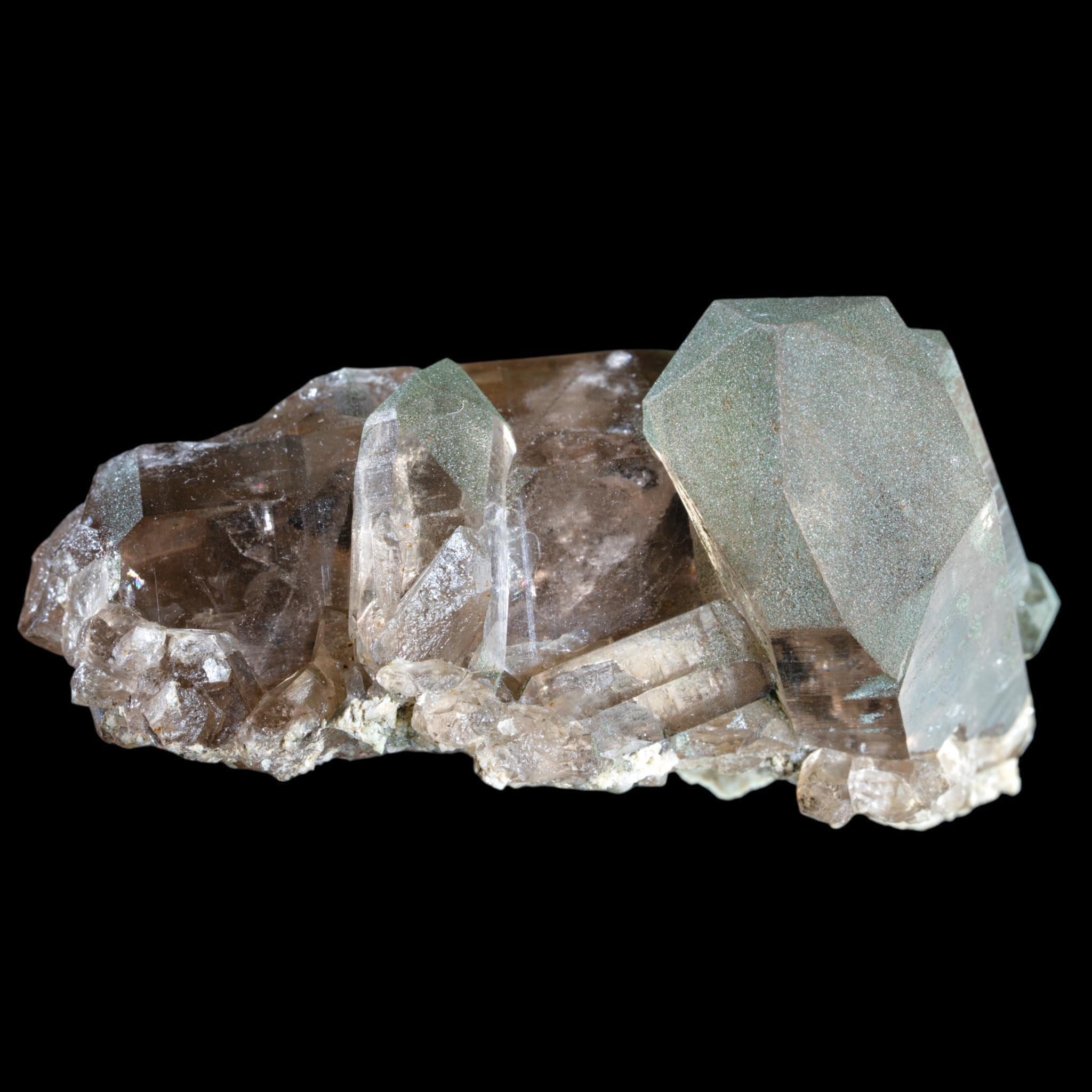 Smoky quartz crystal cluster from swiss alps, natural smoky quartz point, raw quartz specimen for collectors, crystal home decor gift - Image 8