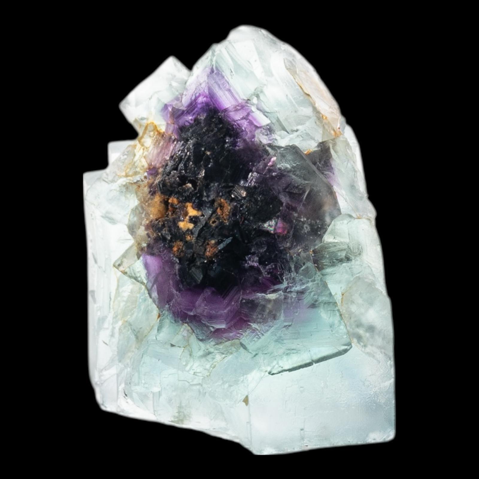 Green fluorite cube purple core natural fluorite specimen okorusu fluorite miniature display piece for collectors - Image 3