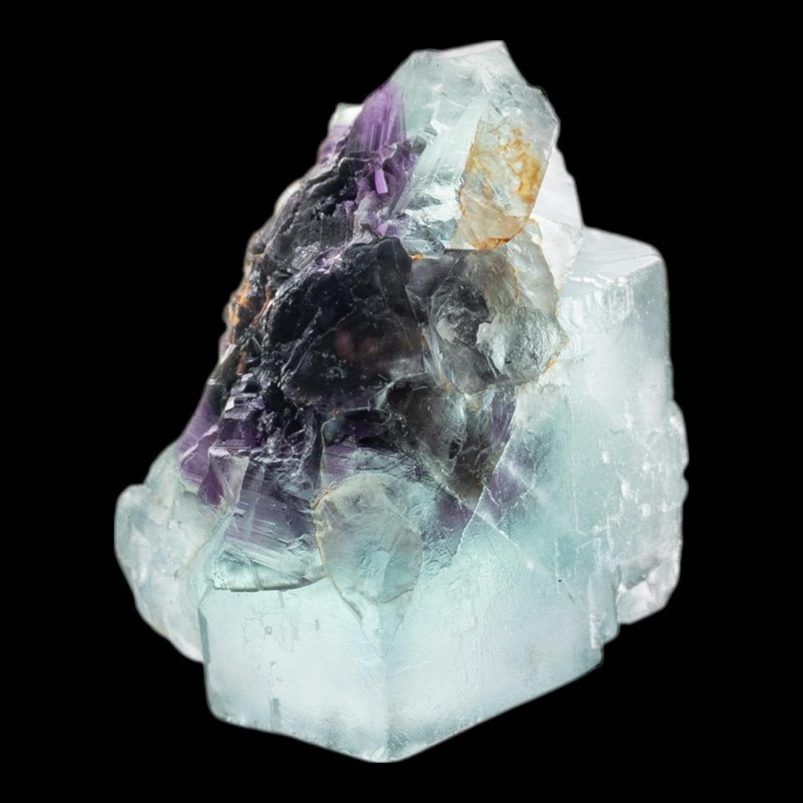 Green fluorite cube purple core natural fluorite specimen okorusu fluorite miniature display piece for collectors - Image 7