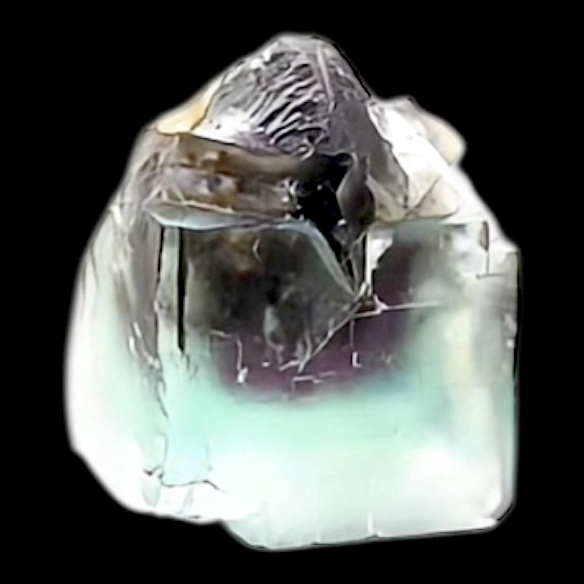 Green fluorite cube purple core natural fluorite specimen okorusu fluorite miniature display piece for collectors - Image 8