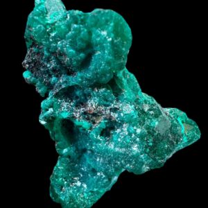 Dioptase crystal specimen, emerald green dioptase on matrix from congo, natural mineral cluster for collectors or display