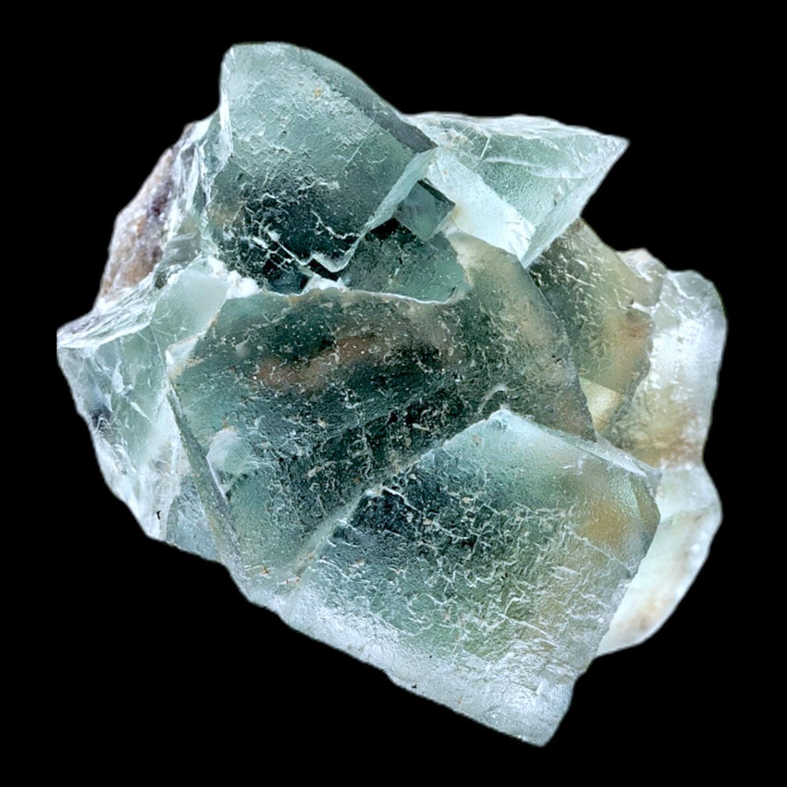 Fluorite cluster, green fluorite crystal specimen, natural cubic fluorite with matrix base, okorusu namibia - Image 2