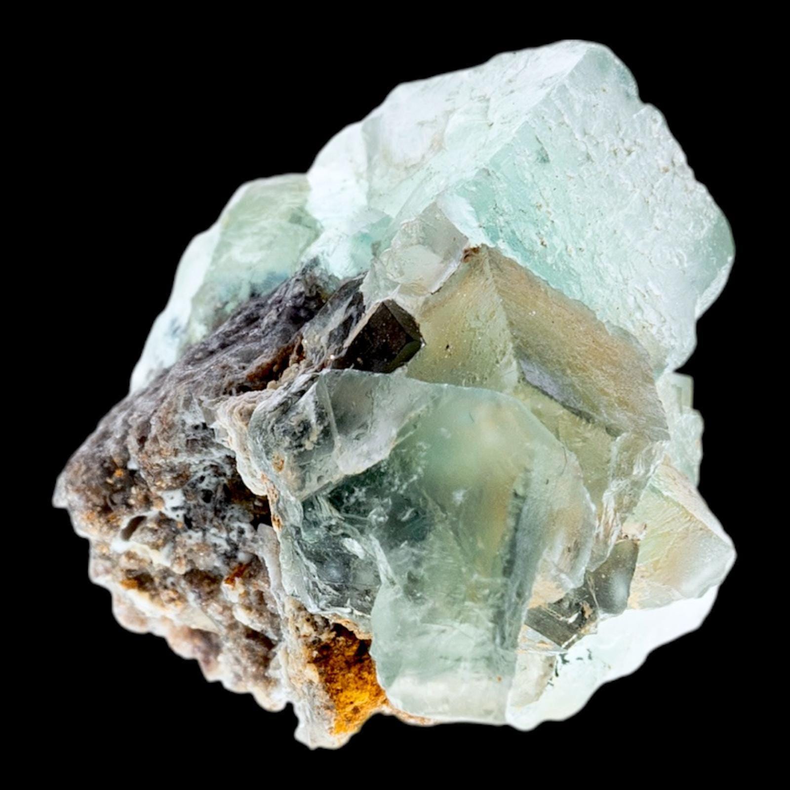 Fluorite cluster, green fluorite crystal specimen, natural cubic fluorite with matrix base, okorusu namibia - Image 6