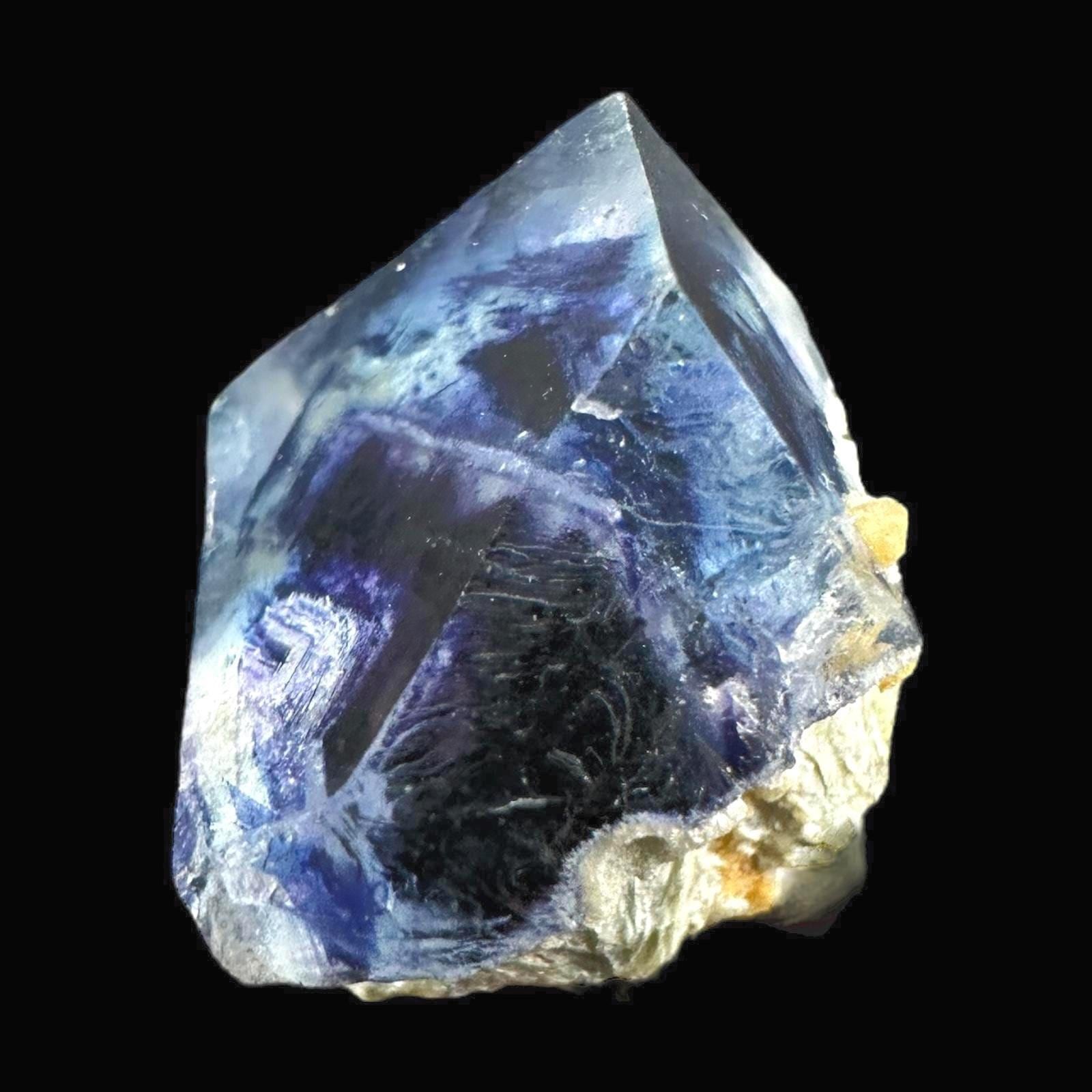 Fluorite crystal phantom formation, raw green and purple fluorite from china, chinese mineral specimen, crystal for display or collection - Image 3