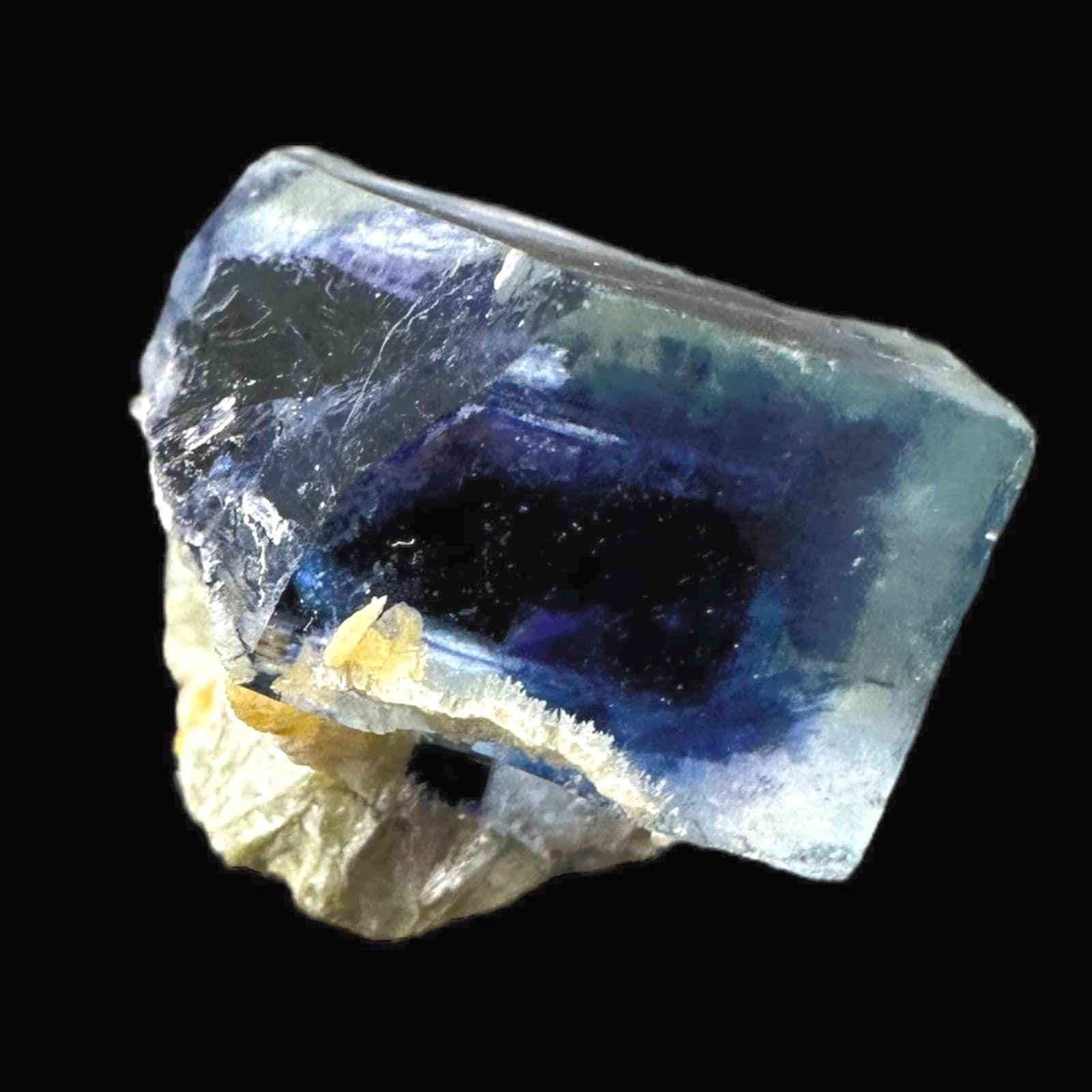 Fluorite crystal phantom formation, raw green and purple fluorite from china, chinese mineral specimen, crystal for display or collection - Image 4
