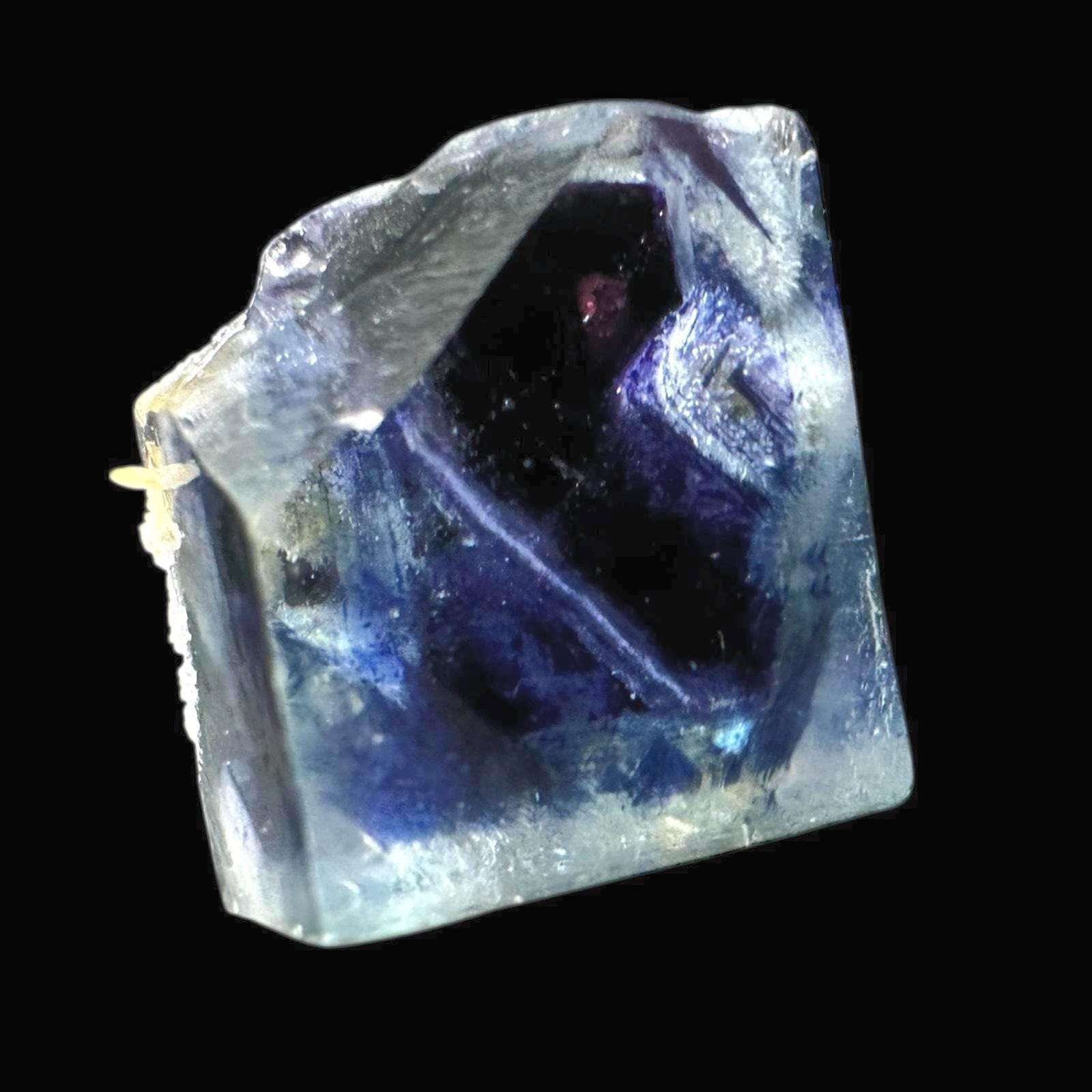 Fluorite crystal phantom formation, raw green and purple fluorite from china, chinese mineral specimen, crystal for display or collection - Image 5