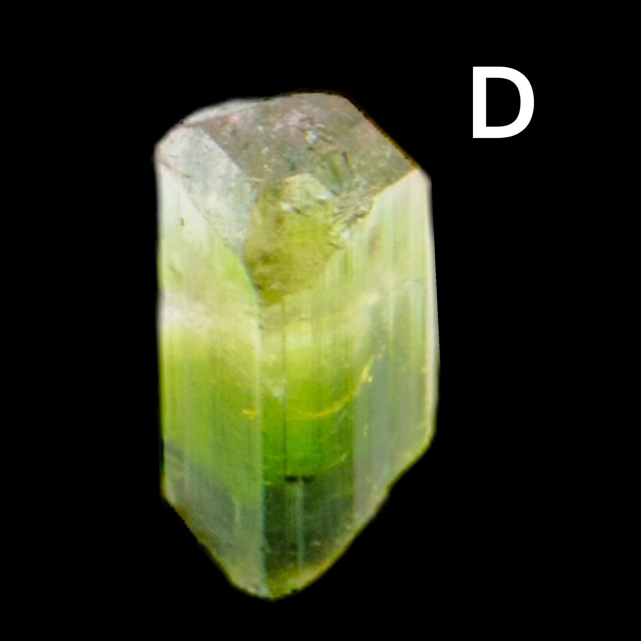 Green and pink paprok tourmaline crystal from afghanistan, natural tricolour miniature, terminated crystal for collectors or gifts - Image 6