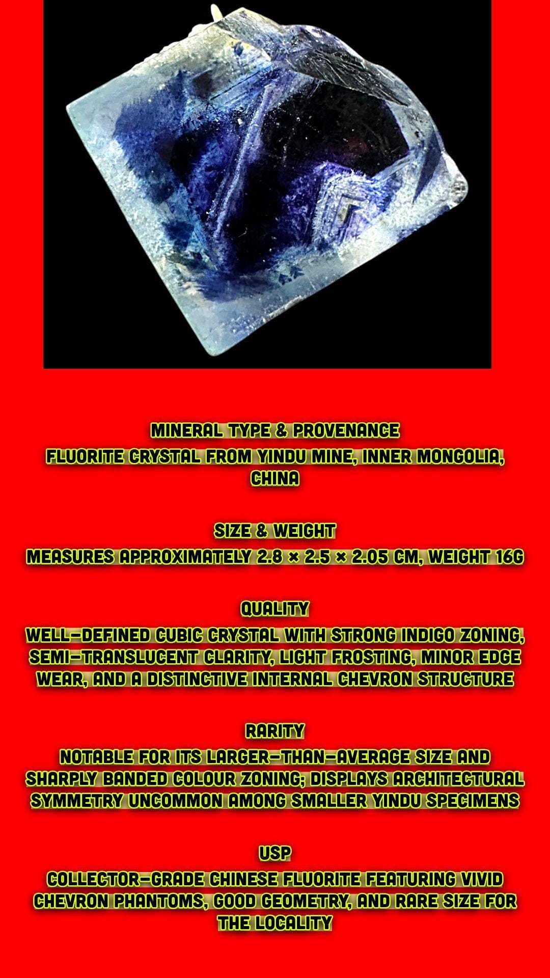 Fluorite crystal phantom formation, raw green and purple fluorite from china, chinese mineral specimen, crystal for display or collection - Image 8