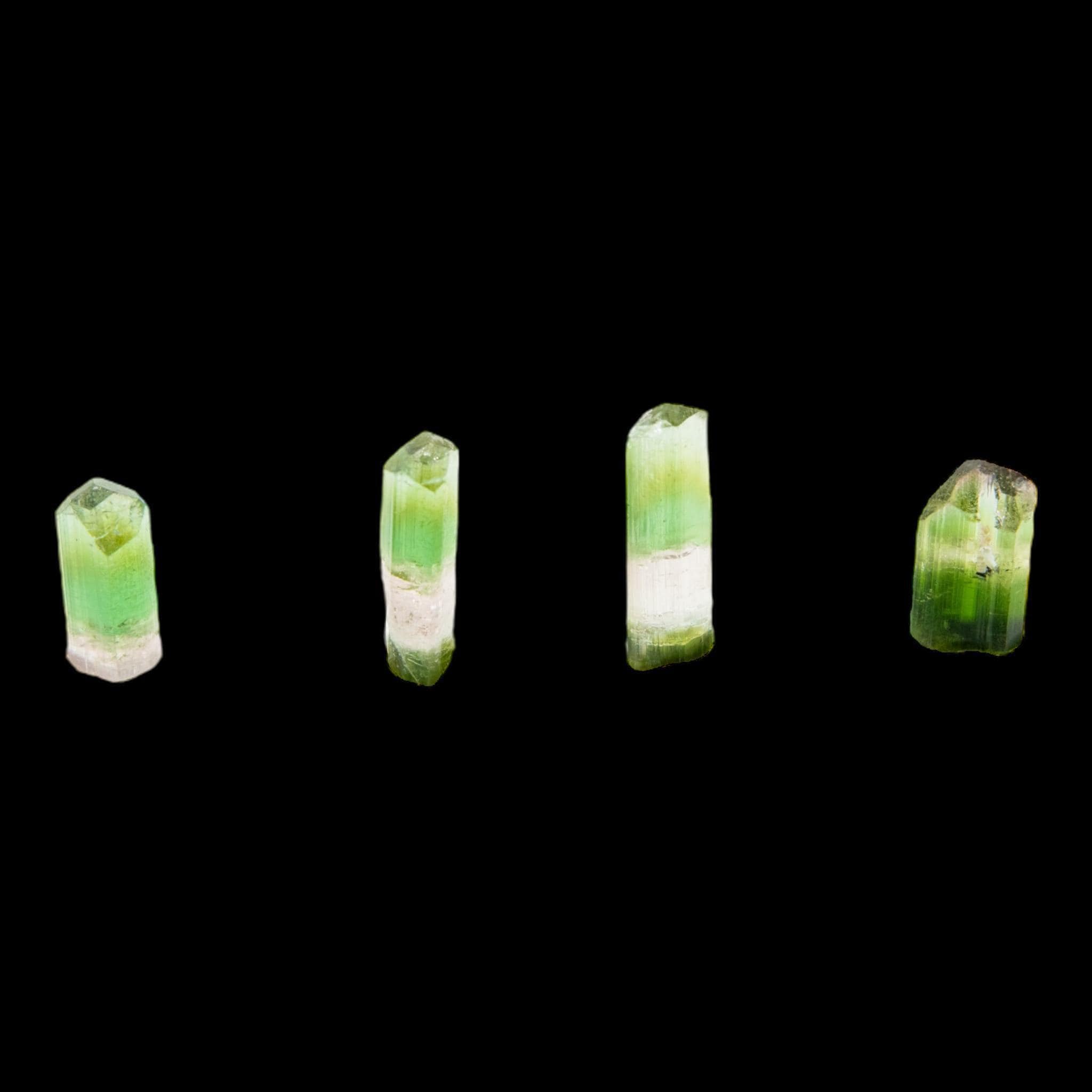 Green and pink paprok tourmaline crystal from afghanistan, natural tricolour miniature, terminated crystal for collectors or gifts - Image 8