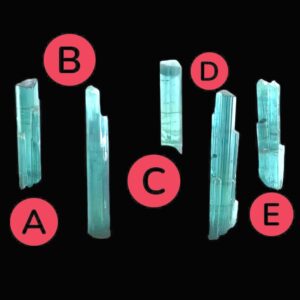 Blue tourmaline crystal, raw tourmaline point, natural tourmaline for jewellery making, wire wrap crystal, collector specimen