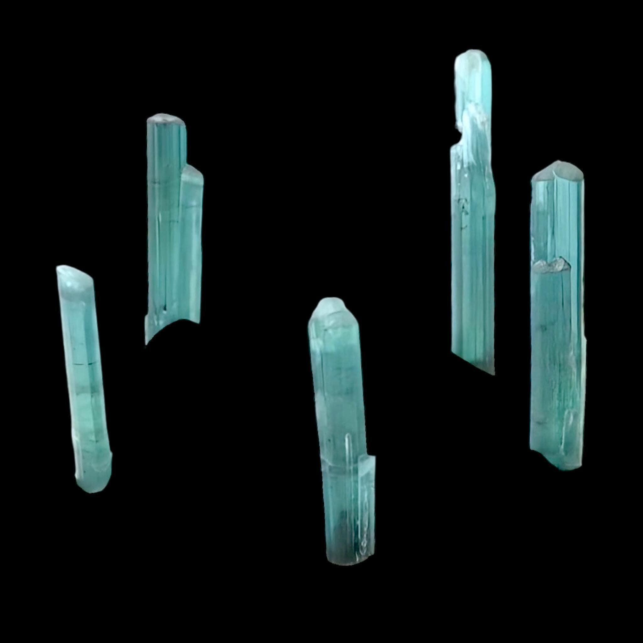 Blue tourmaline crystal, raw tourmaline point, natural tourmaline for jewellery making, wire wrap crystal, collector specimen - Image 9