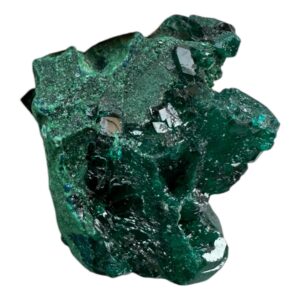 Dioptase crystal from congo, deep green raw mineral, small dioptase cluster with druzy crystals, rare crystal specimen, gift for collectors