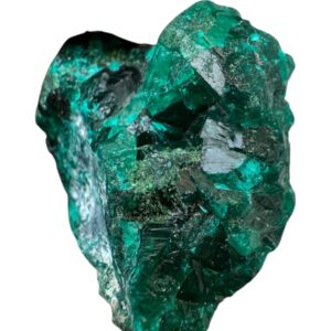 Dioptase crystal cluster, natural green mineral from congo, raw dioptase on matrix, collectible mineral, crystal gift for healing