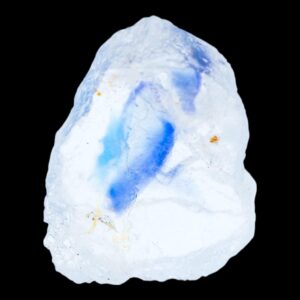 Blue halite crystal specimen from new mexico, rare halite mineral with vivid zoning, natural blue halite for collectors or crystal display