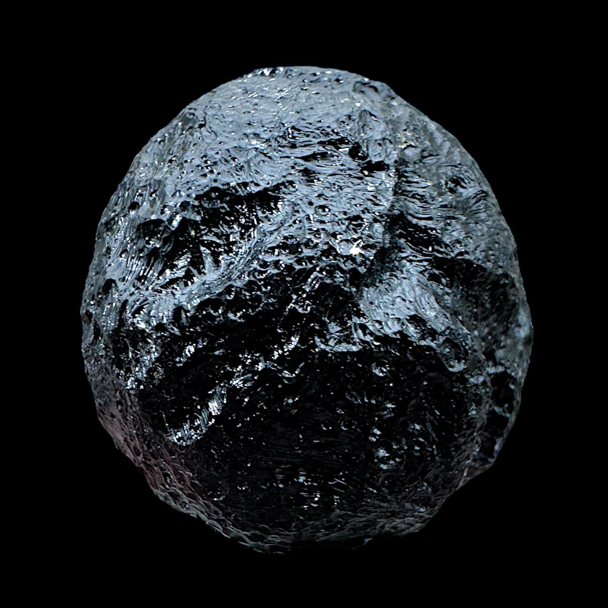 Black tektite rizalite from philippines, natural impact glass, meteorite tektite specimen, moldavite alternative, space glass crystal - Image 4