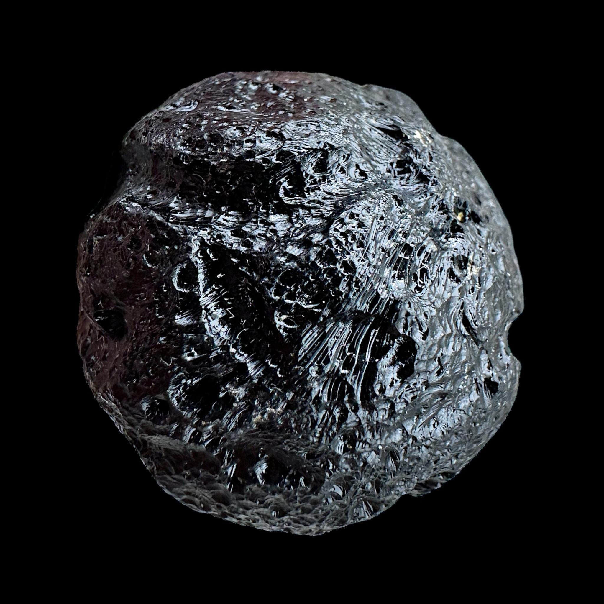 Black tektite rizalite from philippines, natural impact glass, meteorite tektite specimen, moldavite alternative, space glass crystal - Image 6
