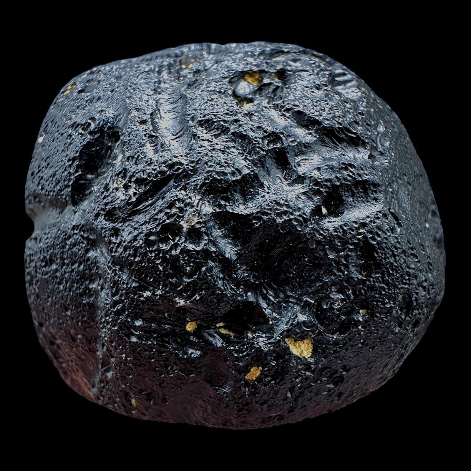 Black tektite crystal from philippines natural tektite meteorite glass raw tektite specimen moldavite alternative space glass - Image 7
